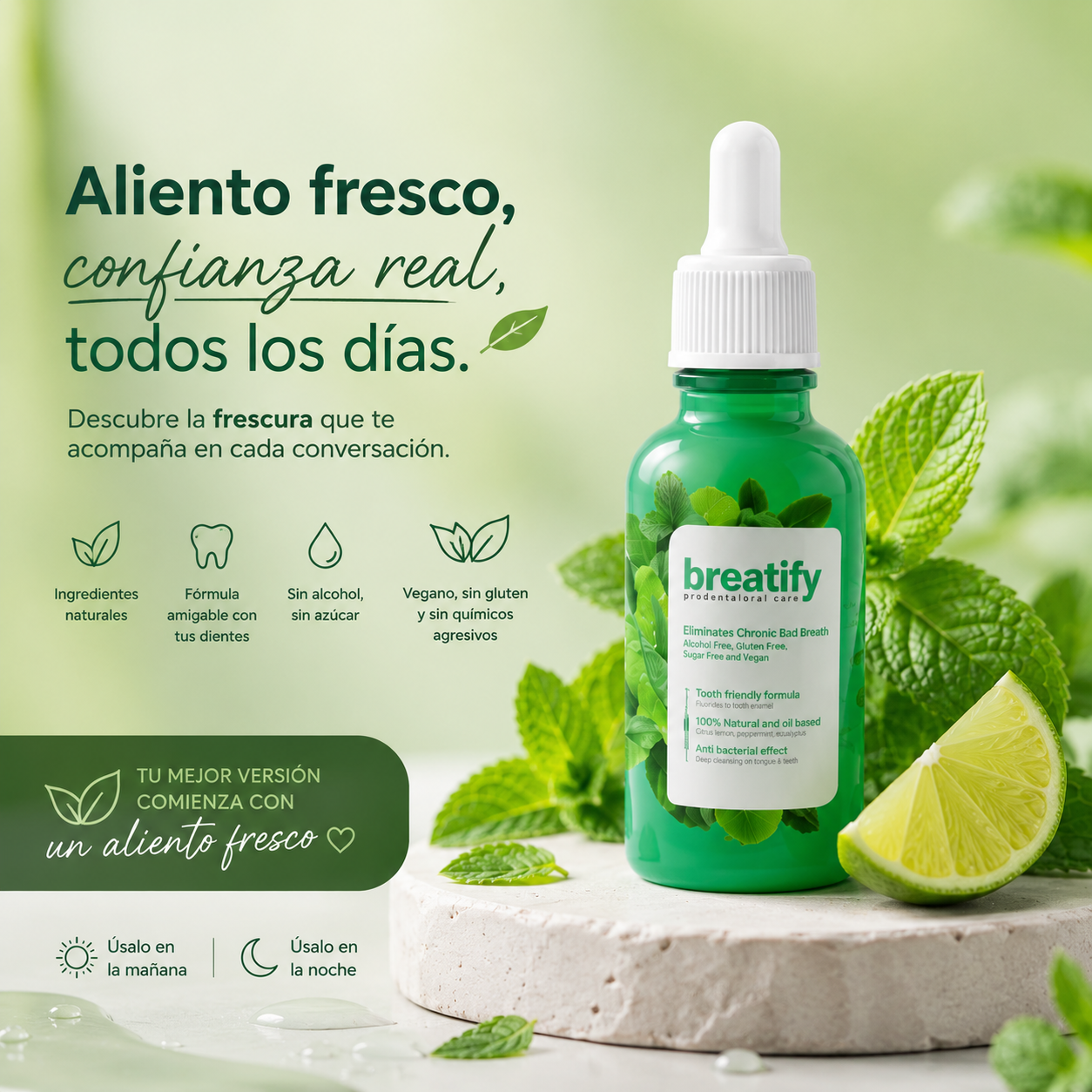 Breatify- Elimina el mal aliento de raiz.