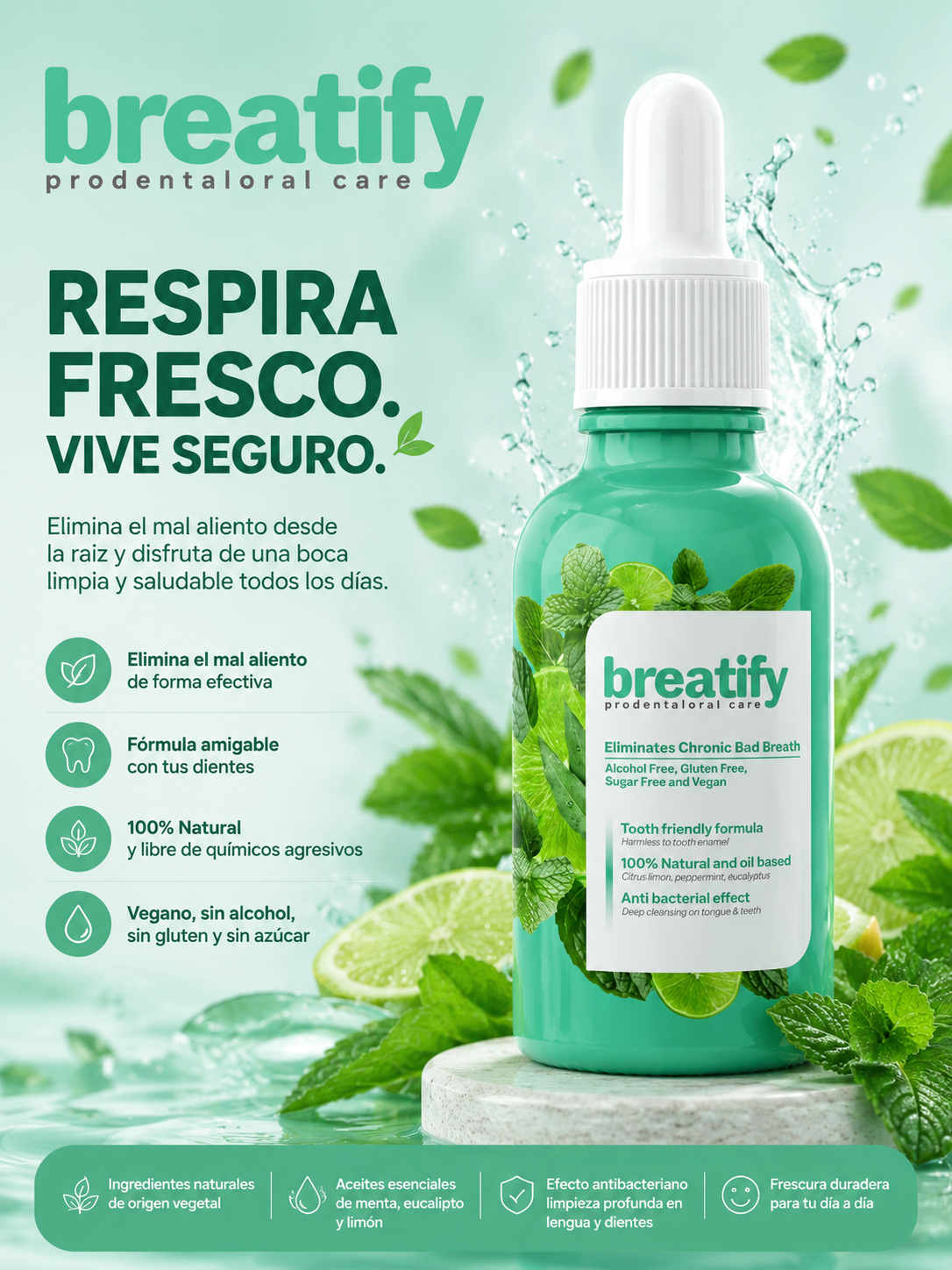 Breatify- Elimina el mal aliento de raiz.