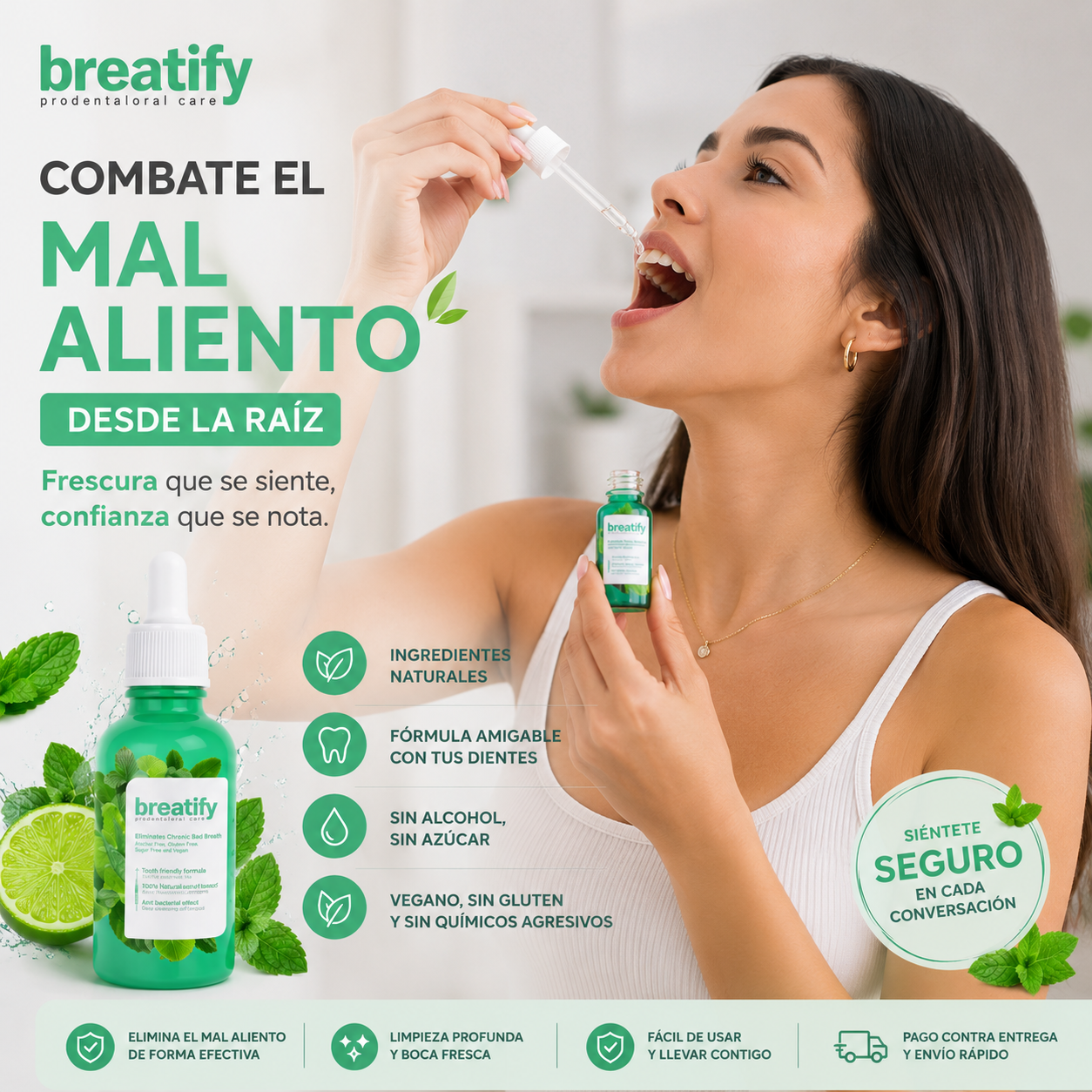 Breatify- Elimina el mal aliento de raiz.