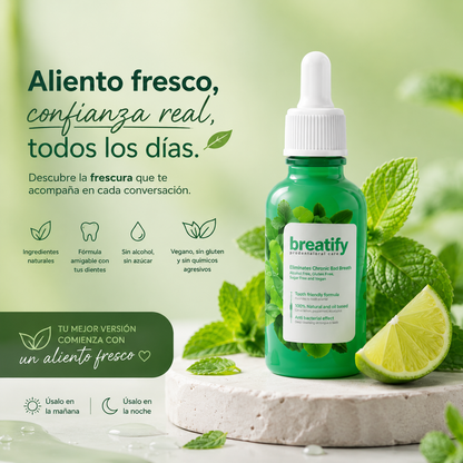 Breatify- Elimina el mal aliento de raiz.