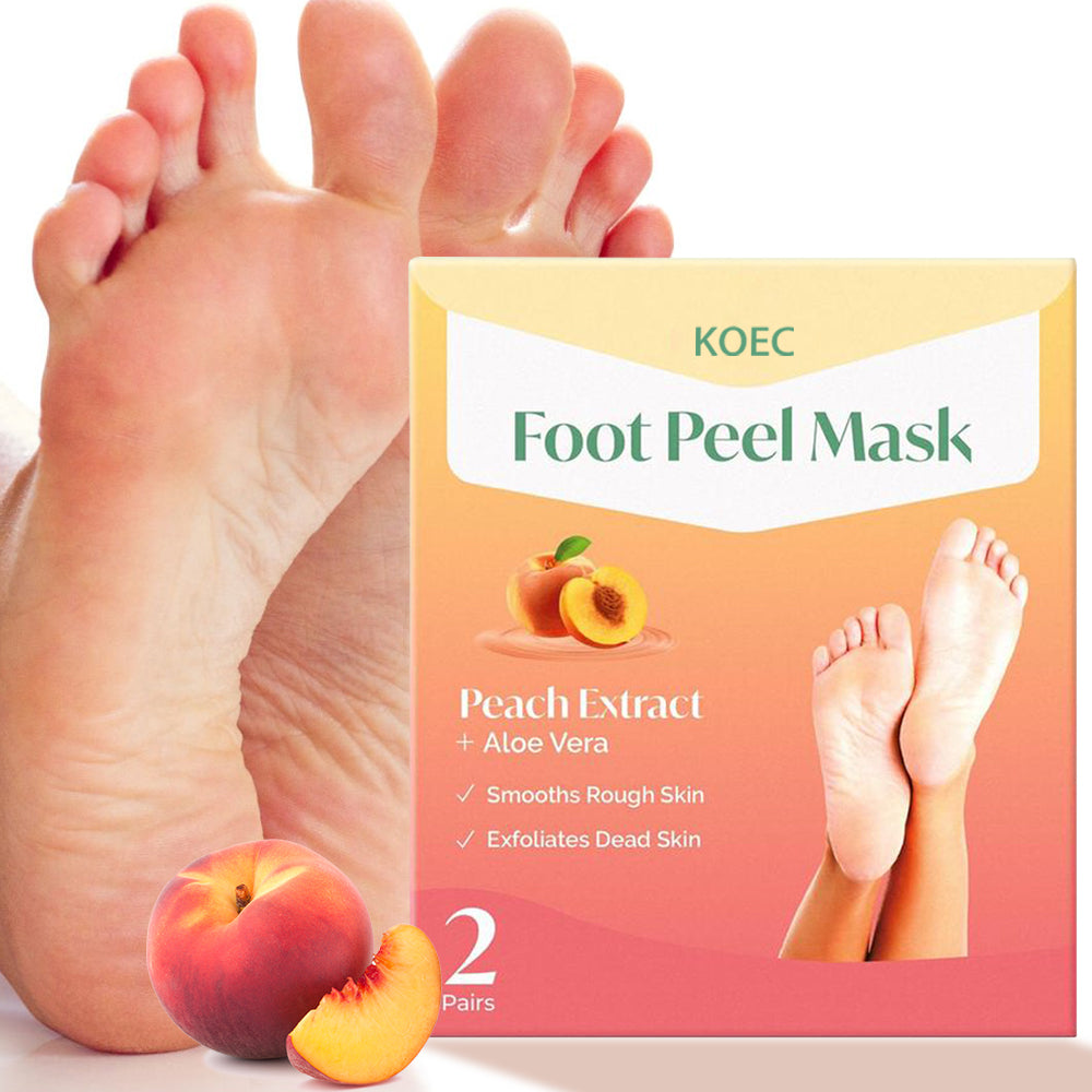 Mascarilla para pies con efecto descamante.
